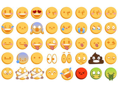 Emoji Set smile icon face emoji set emojis emoji