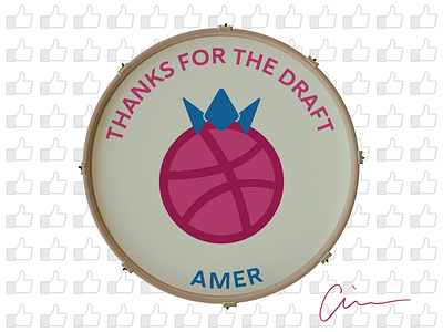 Thank You Amer amer bass drum head thank you
