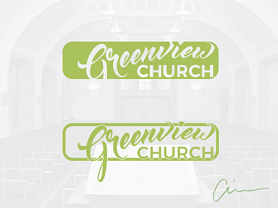 Greenview Church Alternatives church evangelical greenview logo rebrand script