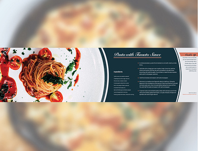 Pasta my way design editorial design grid typography