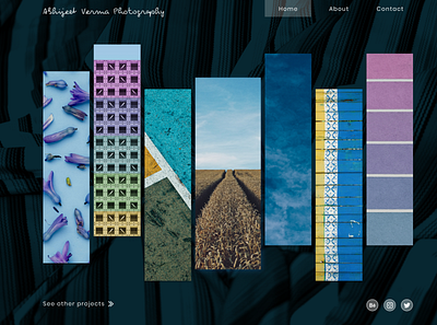 Landing page design design grid new photographer photography portfolio ui uidesign uiux webpage website