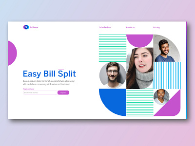 Splitease Landing page Design