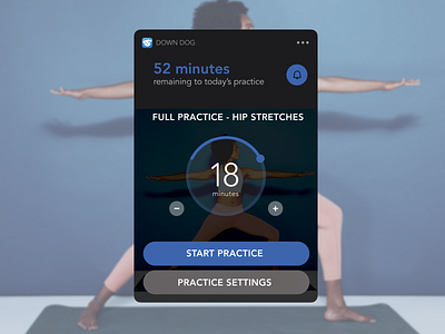 Weeklywarmup Widget design for yoga app app design designer dribbbleweeklywarmup india mobile ui uxdesign widget yoga yoga app