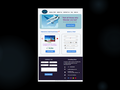 Travelling Now Website 960 aeroplane branding logo mockplus travel ui ux