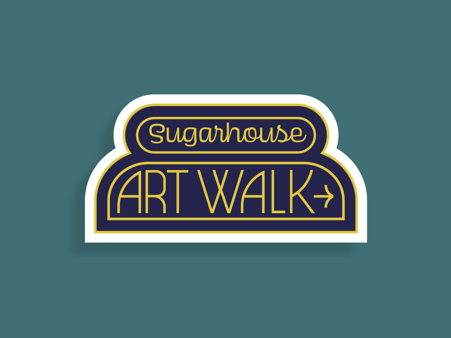 Sugarhouse Art Walk Stickers by Dane Goodwin on Dribbble