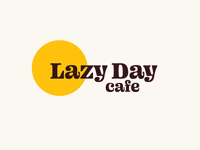 Lazy Day Cafe Logo brand design branding dane goodwin logo logo design minimal slc type typography utah
