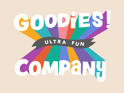 Goodies Ultra Fun Emblem branding design logo typography utah vector