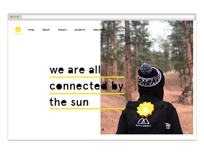 Little Sun Landing Page branding daily ui 003 design typography ui web