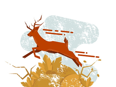 DEER art deer illustration vector