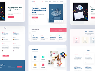 Blog Landing Page blog blog design blog landingpage blog post button design card design card ui colours icon design landing page design layout design minimal design popular design trend 2020 typography uidesign ux web app design web application website design