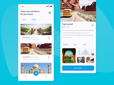 Travel app | Ticket app air ticket app android app design animation design bus ticket app hotel booking app ios app design iphone x ticket app design travel app travel app design uiux