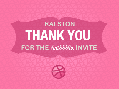 Thank You Ralston! draft invitation invite thank you thanks thinkory yay