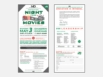 Night Fore Movies Invitation