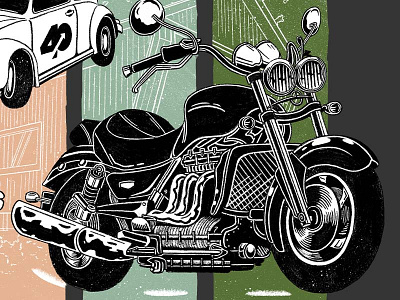 New Directions On The Road Ride & Drive Transformation Tour 2021 branding event branding illustration motorcycle procreate road