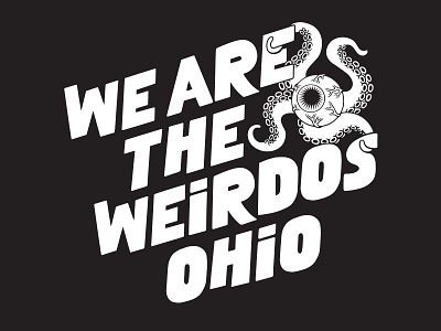 We Are The Weirdos Ohio Logo Design alternative branding eyeball illustration logo logo design ohio vector we are the weirdos