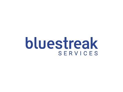 Bluestreak Services Logo blue logo printer printing printing services wordmark