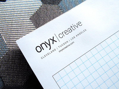 Onyx Creative Grid Paper Letterhead