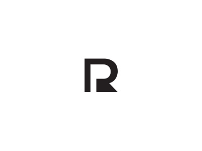 P+R Monogram design letter p letter r logo monogram negative space p r simple typography