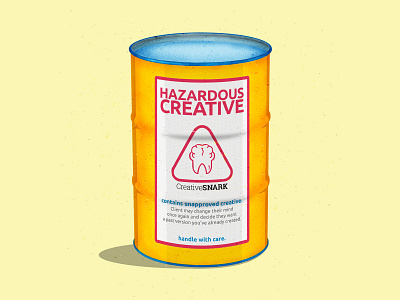 Hazardous Creative Bin branding design designer funny illustration icon illustration texture vector vector illustration vectorart