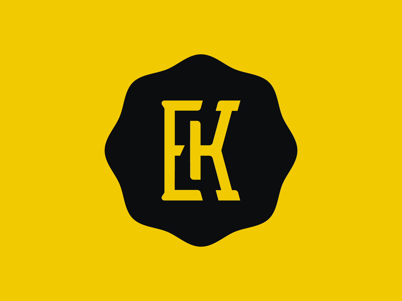 EK Monogram Logo Design By Vectorseller, TheHungryJPEG