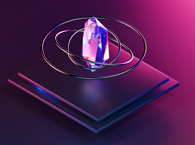 Gemstone 3d cinema4d design graphic design redshift