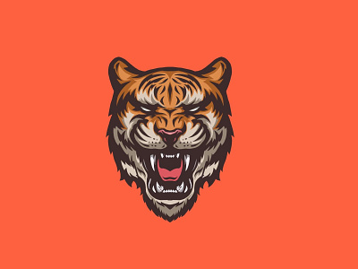 Tiger badge badgedesign design hand crafted illustration ink lion logo tshirt graphics vector