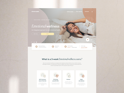 Wellness studio web design