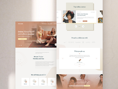 Wellness studio web design