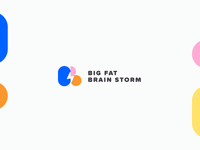BIG FAT BRAIN STORM logo available branding design digital logo logo design logodesign logotype minimal ui unpaid vector web