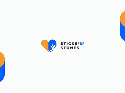 Sticks 'n' Stones logo branding design digital illustration logo logo design minimal minimalist ui uidesign web