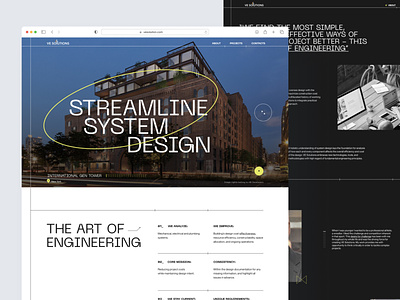 VE Solution web design architecture design minimal studio ui uidesign web