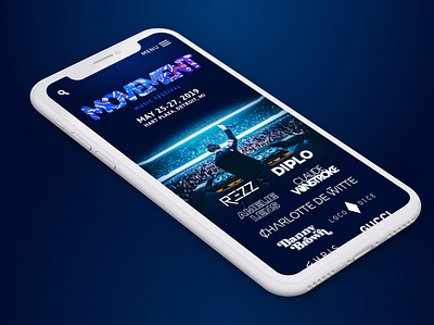 Movement Music Festival branding design mobile sketch app ui ux design