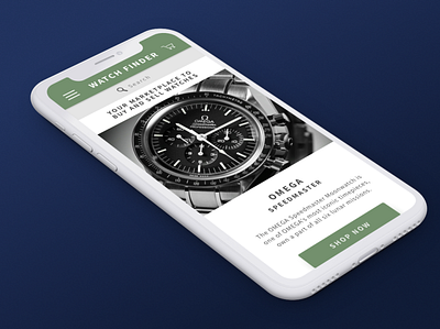 WatchFinder - ecommerce branding design ecommerce mobile sketch app typography ui ux design