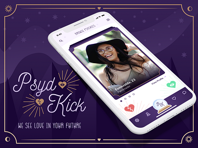 PsydKick Dating App - DZ Design Challenge 2020 (month 01)