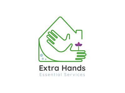 Extra Hands. brand logo