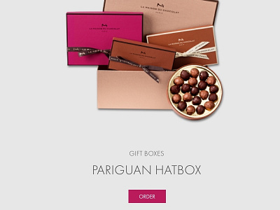 La Maison chocolat ecommerce luxury ui design ux deisgn uxui web design