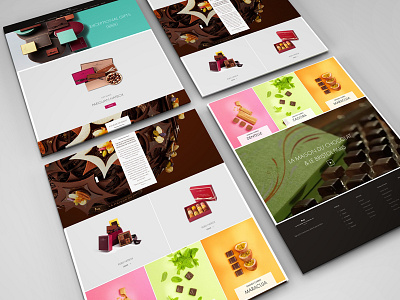 La Maison Showcase chocolat ecommerce luxury ui design uxui web design