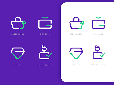 LoyLap Launcher Icons app application branding gift gift card icon icon design iconography loyalty order ui design website