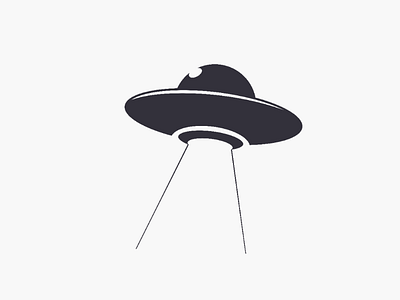 Alien said, what planet is this ? ufo logo flat alien spaceship