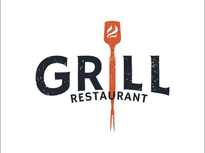 Grill logo | let's grill some meat🥩 logo grill vintage retro