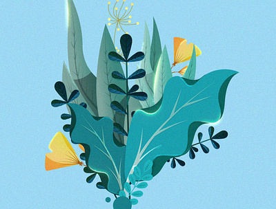 Nature III adobe illustrator adobe photoshop drawing illustration illustrator leaves natural nature vector