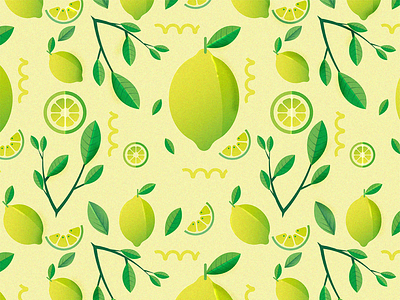 Lemon illustration illustrator lemon patterns