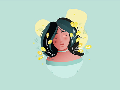 Dreamer character drawing illustration vector