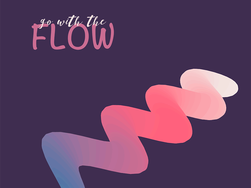 Go with the Flow animation cinema 4d minimal