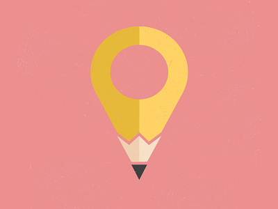 Pencil Map Marker branding design icon illustration illustrator logo pencil travel