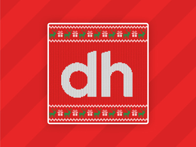 Digital Hyve Christmas "ugly sweater" post branding logo typography