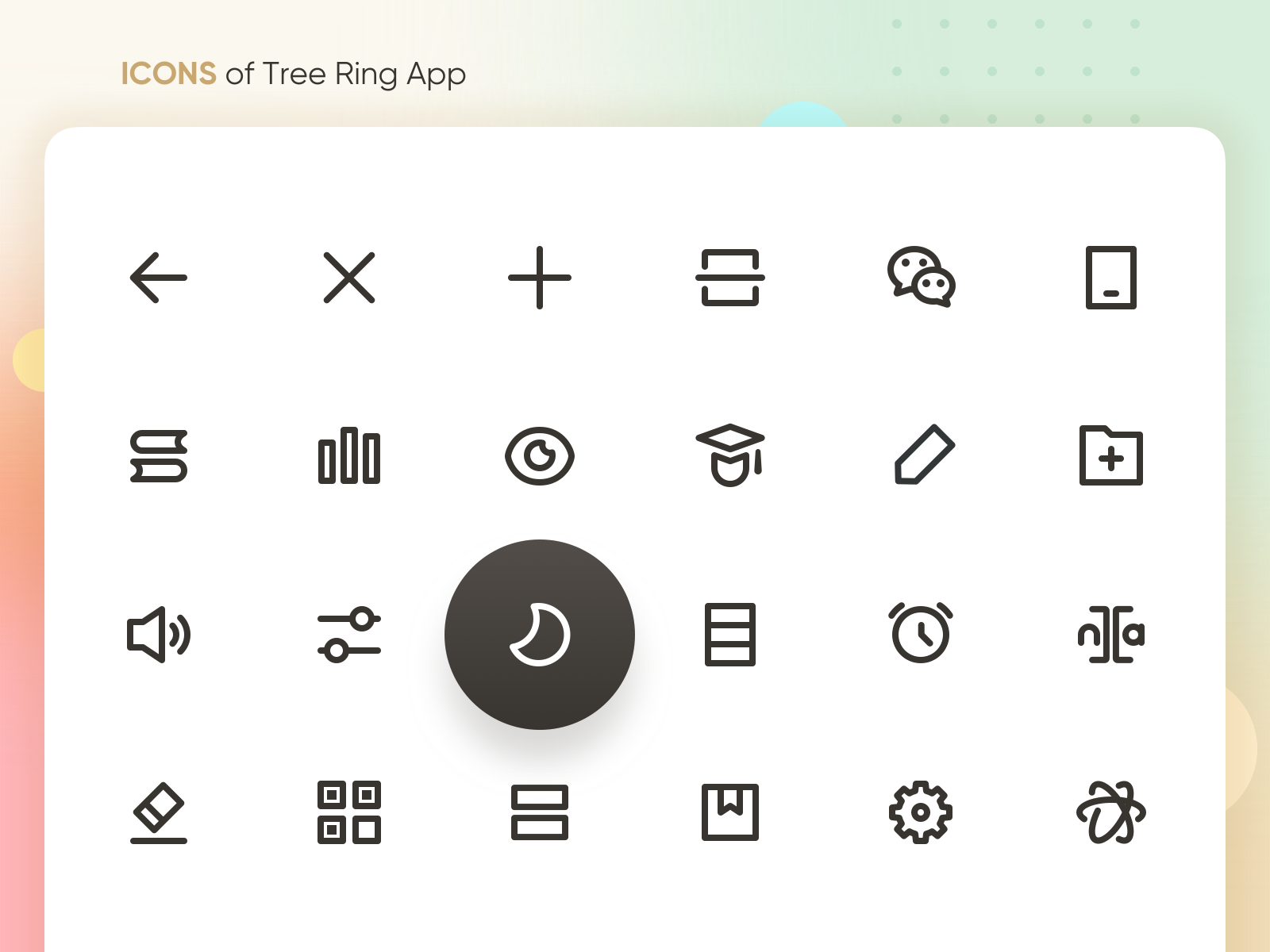 ICONS of Tree Ring App by Tenney Tang on Dribbble