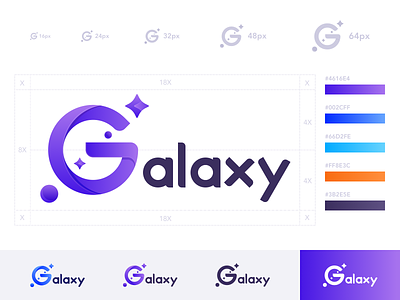 Galaxy Studios Logo Design icon illustration logo ui