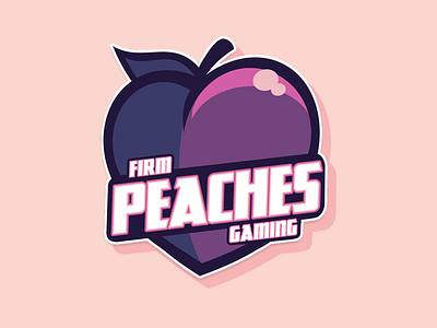 Firm Peaches gaming logo peach