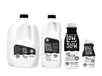 Top Line Milk Co. beverage blindtiger design milk packaging product seattle washington